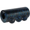 Súprava masážny valček, roller, loptička, duoball, 3 prvky, farba čierno-modrá, materiál EPP, REBEL ACTIVE Súprava masážny valček, roller, loptička, duoball, 3 prvky, farba čierno-modrá, materiál EPP, REBEL ACTIVE