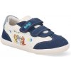 Barefoot detské tenisky Garvalín – Pique Blanco Y Petrol Blue modro-biele Barefoot detské tenisky Garvalín – Pique Blanco Y Petrol Blue modro-biele