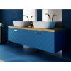 Besco FLOO Skrinka spodná 60x50x40cm, Modrá mat. Madlá Čierne, Ľavá varianta Besco FLOO Skrinka spodná 60x50x40cm, Modrá mat. Madlá Čierne, Ľavá varianta