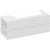 Ravak SD Lite 120 L skrinka pod umývadlo 120x45x43 cm,2 zásuvky,2 bočné poličky,Biela lesk X000001879 Ravak SD Lite 120 L skrinka pod umývadlo 120x45x43 cm,2 zásuvky,2 bočné poličky,Biela lesk X000001879