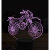 Beling 3D lampa,Motokrossová motorka 2, 7 farebná ZZ51 Beling 3D lampa,Motokrossová motorka 2, 7 farebná ZZ51