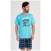 California pánské pyžamo krátké modré