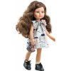 Paola Reina Oblečenie pre bábiky 32 cm - Šaty s potlačou a kabelkou pre Carol