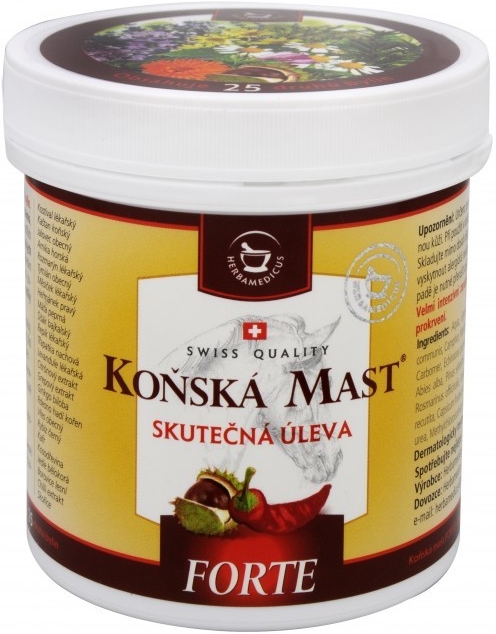 Herbamedicus konská masť Forte hrejivá 250 ml