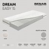 Benab Penový matrac Benab Dream Easy 15 Matrac 75 x 195 cm H3 tvrdosť 15 cm výška Penové matrace, Strieborná, PUR, 7 zón, Profilácia Benab Penový matrac Benab Dream Easy 15 Matrac 75 x 195 cm H3 tvrdosť 15 cm výška Penové matrace, Strieborná, PUR, 7 zón, Profilácia