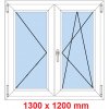 Soft Dvojkrídlové plastové okno 130x120 cm, O+OS Soft Dvojkrídlové plastové okno 130x120 cm, O+OS