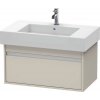 Duravit Ketho skrinka 80x45.5x41 cm závesná kúpeľňová skrinka pod umývadlo sivá KT669009191 Duravit Ketho skrinka 80x45.5x41 cm závesná kúpeľňová skrinka pod umývadlo sivá KT669009191