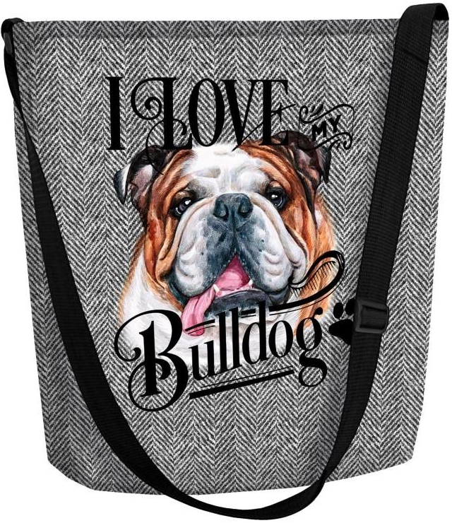 Bertoni filcová kabelka Funky Love Bulldog