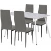 Jedálenský set Renton 4+1 sivočierny Jedálenský set Renton 4+1 sivočierny