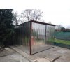 Plechová garáž 3x4m, spád DOZADU Plechová garáž 3x4m, spád DOZADU