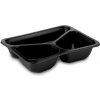 Menu misa PP 3 dielna 227x178x50mm čierna, 50 ks 100030191 Menu misa PP 3 dielna 227x178x50mm čierna, 50 ks 100030191