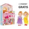 EcoToys Drevený domček pre bábiky s výťahom ECO TOYS - Rezidencia torta