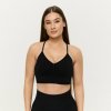 GymBeam Bezšvová športová podprsenka Sculpt Black S GymBeam Bezšvová športová podprsenka Sculpt Black S