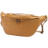 Luka 24-010 koňaková dámska kožená taška na opasok crossbody 34 x 19 x 13 cm