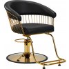 Hair System Lille kadernícke kreslo zlatá čierna Hair System Lille kadernícke kreslo zlatá čierna