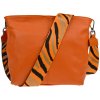 NovaKabelka.sk Prisca Arancione s prídavným popruhom kožená talianska crossbody kabelka oranžová NovaKabelka.sk Prisca Arancione s prídavným popruhom kožená talianska crossbody kabelka oranžová