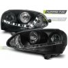 Tuning-tec PREDNÉ SVETLOMETY DAYLIGHT BLACK pasujú na VW GOLF 5 03-08 Tuning-tec PREDNÉ SVETLOMETY DAYLIGHT BLACK pasujú na VW GOLF 5 03-08