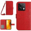 Peňaženkové kožené puzdro Sun Flower na Xiaomi Redmi Note 13 4G - Červená Peňaženkové kožené puzdro Sun Flower na Xiaomi Redmi Note 13 4G - Červená