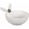 Clayre & Eef Biela porcelánová miska s králičími uškami Rabbit - 13*11*8 cm / 200 ml - Clayre & Eef Clayre & Eef Biela porcelánová miska s králičími uškami Rabbit - 13*11*8 cm / 200 ml - Clayre & Eef