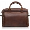 Paolo Peruzzi taška na notebook z pravej kože, bez vzoru Paolo Peruzzi taška na notebook z pravej kože, bez vzoru