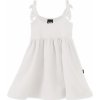 Dětské šaty vázání na ramenou smetanové
