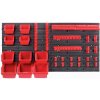 KISTENBERG Závěsný panel s 10 boxy a 22 držáky na nářadí ORDERLINE 800x165x400 KISTENBERG Závěsný panel s 10 boxy a 22 držáky na nářadí ORDERLINE 800x165x400