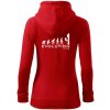 Evolution Climb - Mikina dámska trendy zipper s kapucňou - XL ( Červená ) Evolution Climb - Mikina dámska trendy zipper s kapucňou - XL ( Červená )