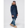 Ombre Alaskan men's winter jacket with detachable fur from the hood - navy blue čierna S Ombre 5902228924081 Ombre Alaskan men's winter jacket with detachable fur from the hood - navy blue čierna S Ombre 5902228924081