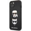 Silikónové puzdro Karl Lagerfeld na Apple iPhone 13 KLHCP13MSAKICKCBK Saffiano Karl and Choupette Heads čierne Silikónové puzdro Karl Lagerfeld na Apple iPhone 13 KLHCP13MSAKICKCBK Saffiano Karl and Choupette Heads čierne