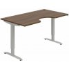 Hobis Pracovný stôl Motion Ergo, ZO, 2S, 160x70,5-120,5x90 cm, orech/sivá Hobis Pracovný stôl Motion Ergo, ZO, 2S, 160x70,5-120,5x90 cm, orech/sivá