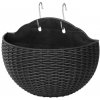 Strend pro Kvetináč s dvoma háčikmi, čierna, 26x14x20 cm Strend pro Kvetináč s dvoma háčikmi, čierna, 26x14x20 cm