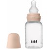 BIBS Anti-Colic Baby Bottle Silicone antikoliková fľaša so silikónovým cumlíkom Blush 150 ml BIBS Anti-Colic Baby Bottle Silicone antikoliková fľaša so silikónovým cumlíkom Blush 150 ml