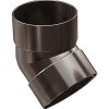 Precit Koleno pre odkvapový zvod obojstranné 67° Ø 63 mm plast hnedé