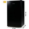 Lednice s mrazákem uvnitř - černá - E - PRIMO PR145FR Lednice s mrazákem uvnitř - černá - E - PRIMO PR145FR