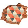 Diera 3D foto tapeta nálepka Geometrické pozadie 90x70 cm Diera 3D foto tapeta nálepka Geometrické pozadie 90x70 cm