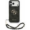 Guess PU 4G Metal Logo Strap Zadní Kryt pro iPhone 17 Pro Max Black GUHCP17XP4GMGSK