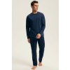 Bavlnené pánske pyžamo Henderson Premium 43455 New XXL tmavo modrá Bavlnené pánske pyžamo Henderson Premium 43455 New XXL tmavo modrá