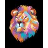 ZUTY Maľovanie podľa čísel - KRÁSNY FAREBNÝ LEV NA ČENOM POZADIÍ Rámovanie: bez rámu a bez vypnutia plátna, Rozmer: 40x50 cm ZUTY Maľovanie podľa čísel - KRÁSNY FAREBNÝ LEV NA ČENOM POZADIÍ Rámovanie: bez rámu a bez vypnutia plátna, Rozmer: 40x50 cm