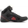 Lonsdale box topánky Rufford, čierno červené Lonsdale box topánky Rufford, čierno červené