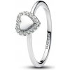 Pandora Romantický strieborný prsteň Srdce s aureolou Timeless 193801C01 58 mm Pandora Romantický strieborný prsteň Srdce s aureolou Timeless 193801C01 58 mm