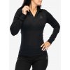 Odlo Dámske funkčné tričko Merino 200 BL Top Turtle Neck LS Half Zip black
