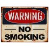 Ceduľa Warning - No Smoking 40cm x 30cm Plechová tabuľa Ceduľa Warning - No Smoking 40cm x 30cm Plechová tabuľa