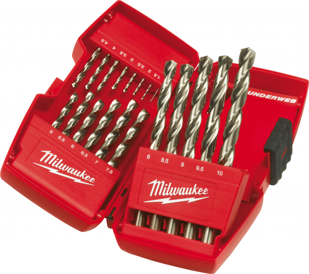 MILWAUKEE Sada vrtákov Thunderweb (1– 10 mm) 19 ks