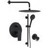 SAPHO SAPHO - KAI podomietkový sprchový set s pákovou batériou, otočný prepínač, 2 výstupy, čierna matná KA43/15-02 SAPHO SAPHO - KAI podomietkový sprchový set s pákovou batériou, otočný prepínač, 2 výstupy, čierna matná KA43/15-02