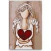 Maľovanie podľa čísel - Anjel s veľkým srdcom - 40x60 cm, plátno vypnuté na rám - výroba CZ Maľovanie podľa čísel - Anjel s veľkým srdcom - 40x60 cm, plátno vypnuté na rám - výroba CZ