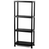Igotrend Practic plast, 60 × 30 × 138 cm, čierny Igotrend Practic plast, 60 × 30 × 138 cm, čierny