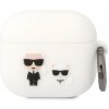 Karl Lagerfeld Karl Lagerfeld KLACA3SILKCW kryt AirPods 3 biely/biely Silikón Karl & Choupette Karl Lagerfeld Karl Lagerfeld KLACA3SILKCW kryt AirPods 3 biely/biely Silikón Karl & Choupette