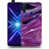 Picasee silikónový čierny obal pre Honor 9X - Purple glitter Picasee silikónový čierny obal pre Honor 9X - Purple glitter