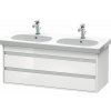 DURAVIT Ketho závesná skrinka pod umývadlo, 2 zásuvky, 1150 x 455 x 480 mm, biela vysoký lesk, KT664902222 DURAVIT Ketho závesná skrinka pod umývadlo, 2 zásuvky, 1150 x 455 x 480 mm, biela vysoký lesk, KT664902222