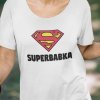Tričko s potlačou SUPERBABKA Pánsky Biela 5XL Tričko s potlačou SUPERBABKA Pánsky Biela 5XL